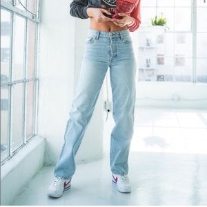 Revice Super 80’s TLC  Acid Wash Button Fly Straight Leg Jean  Size 25